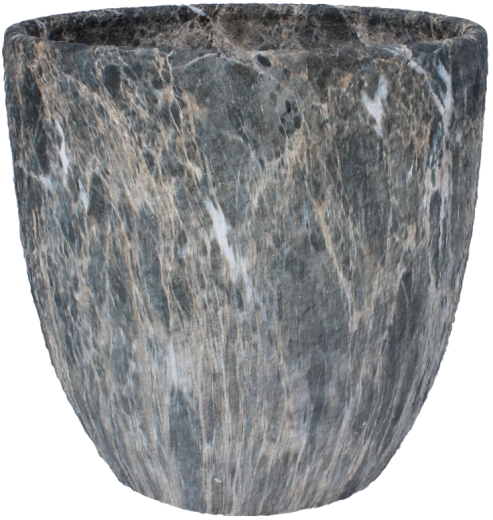 Cache-pot en céramique à effet marbre 30,5 cm