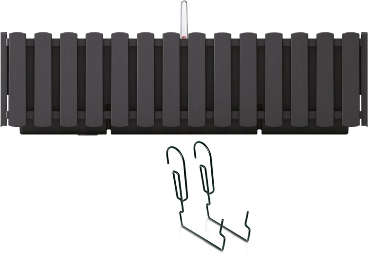 Jardinière suspendue auto-irrigante pour balcon 58 cm anthracite BOARDEE FENCYCASE