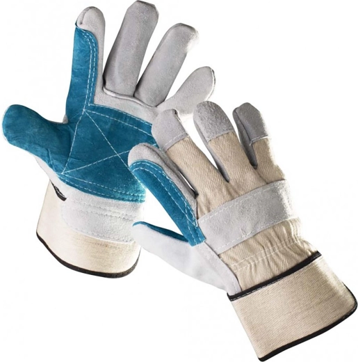 Gants de travail en tissu et croûte de cuir bovin MAGPIE