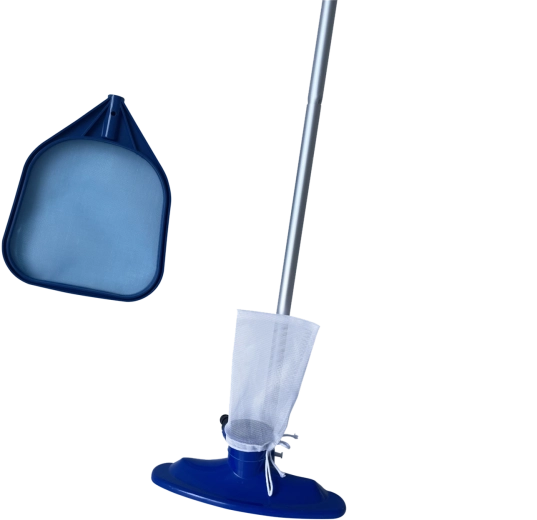 Kit de nettoyage pour piscine 205 cm avec perche en aluminium et épuisette