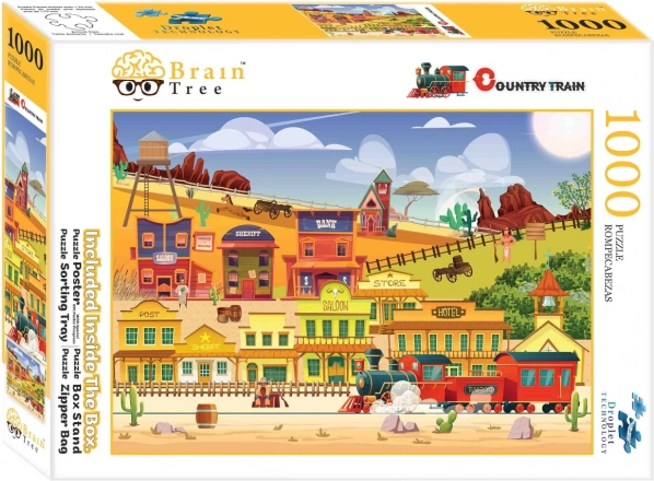 Puzzle BRAIN TREE Train de l’Ouest 1000 pièces