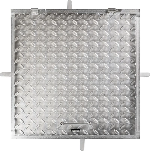 Tôle de recouvrement 500 × 500 mm, galvanisée, charge maximale 150 kg