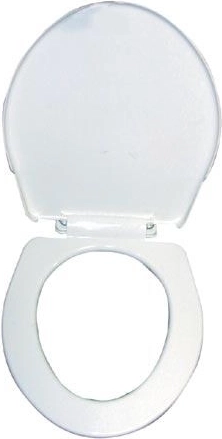 Abattant WC court en plastique – blanc
