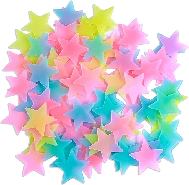Étoiles fluorescentes Mix 100 pcs