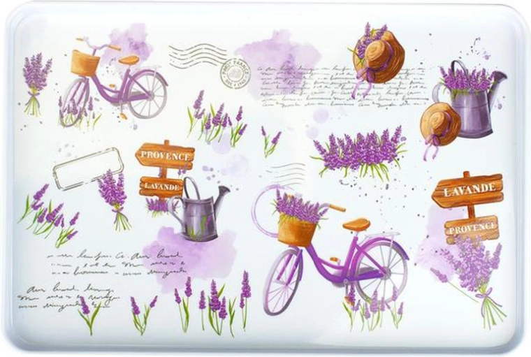 Plateau de service Rectangulaire Nouvelle lavande 40,4 × 27,2 × 2,2 cm