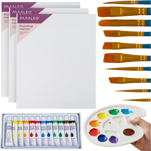 Maaleo kit créatif de peinture 26 pièces