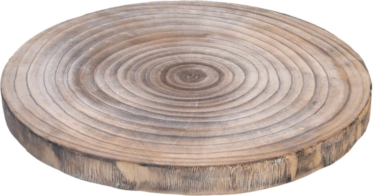 Dessous de plat en bois pour récipients chauds 39 × 39 cm marron