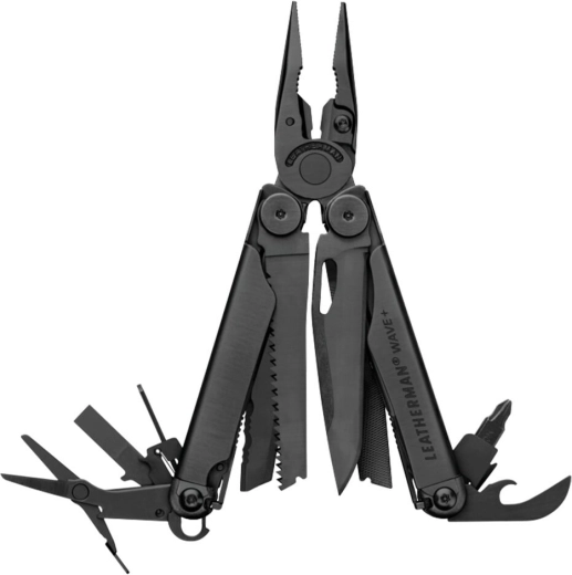 Leatherman Wave Plus Black outil multifonction – 18 fonctions, noir