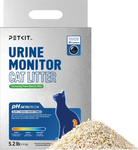 Petkit urine monitor – litière végétale agglomérante avec indication du pH - 1 pièce