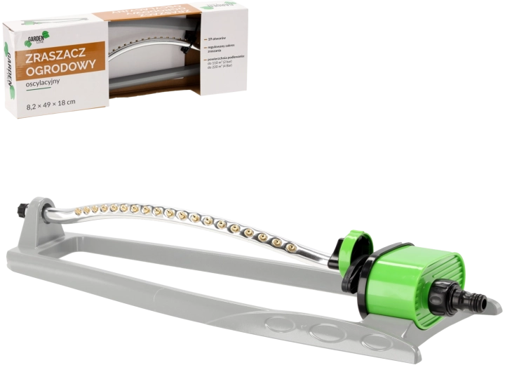 Arroseur oscillant pour pelouse 8,2 × 49 × 18 cm