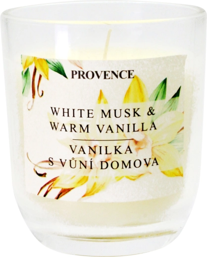 Bougie parfumée en verre Provence vanille - 1 pièce
