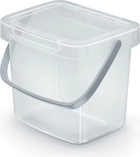Poubelle 3 l transparente SYSTEMA Q COLLECT