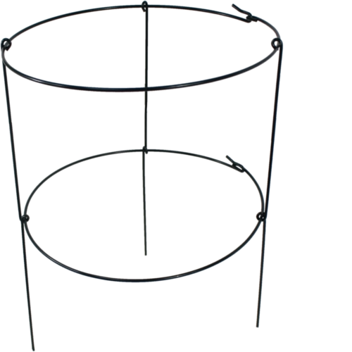 Support circulaire pour plantes avec deux anneaux 35 × 60 cm