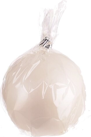 Bougie boule brillante or rose 8 cm