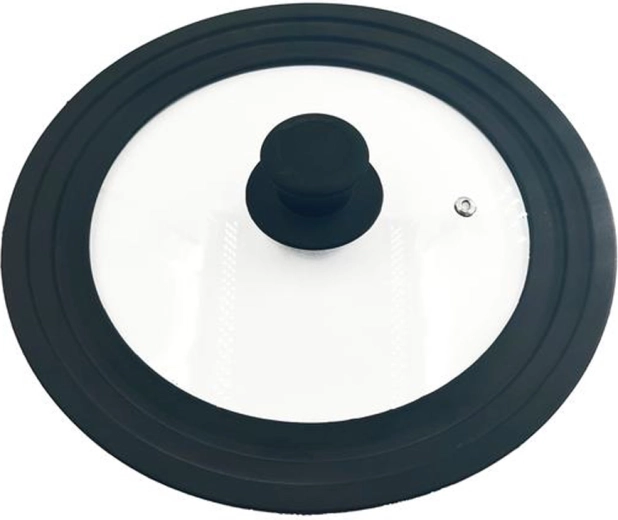 Couvercle universel en verre trempé avec soupape 22/24/26 cm