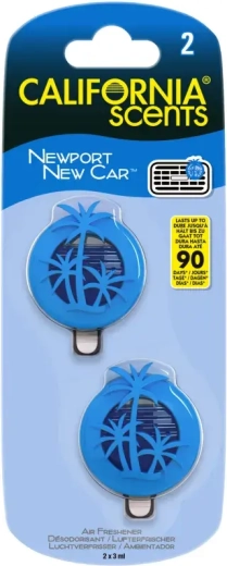 California Scents mini diffuseur de ventilation Newport New Car