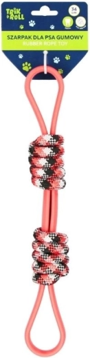 Trik & Roll jouet de traction en caoutchouc pour chien rouge