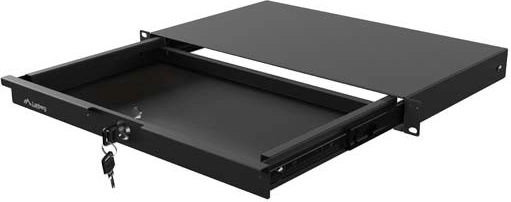 Tiroir verrouillable pour rack 19" 1U 270 mm noir Lanberg