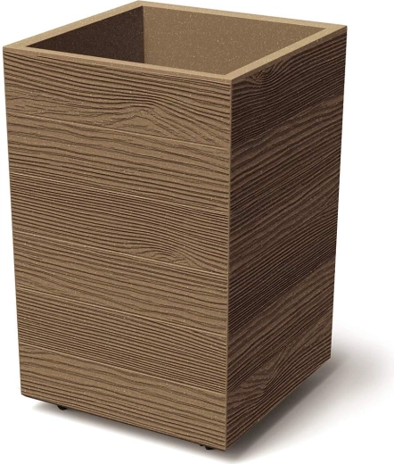 Cache-pot Madera Square eco wood 38,5 cm