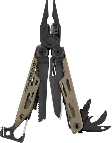 Leatherman Signal coyote tan outil multifonction 19 fonctions
