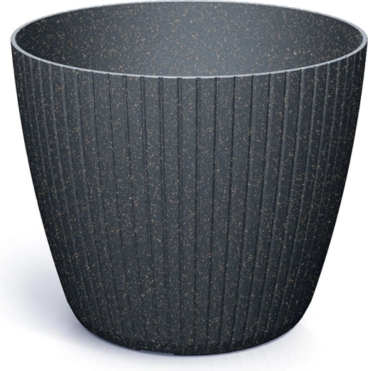 Pot de fleurs Lamia Eco Wood 19,8 cm anthracite