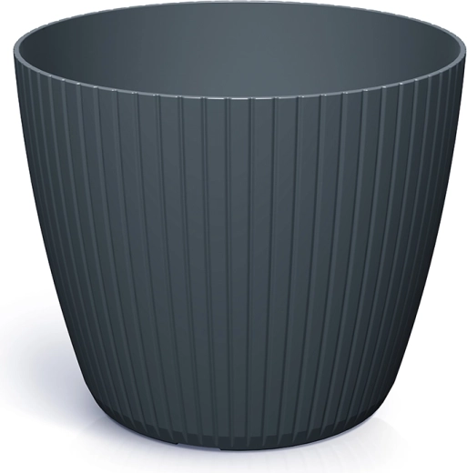 Pot de fleurs en plastique Lamia 19,8 cm anthracite