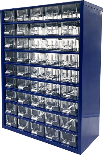 Armoire métallique avec 45 petits tiroirs 30,5 × 46 × 15,5 cm