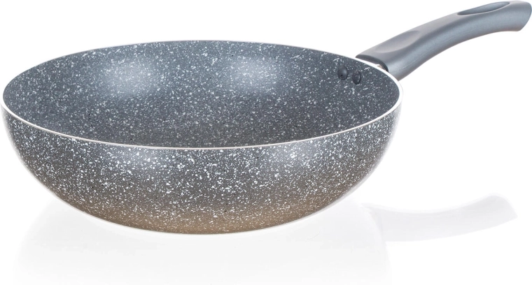 Wok poêle 28 cm avec revêtement antiadhésif CUISINO Granite Grey