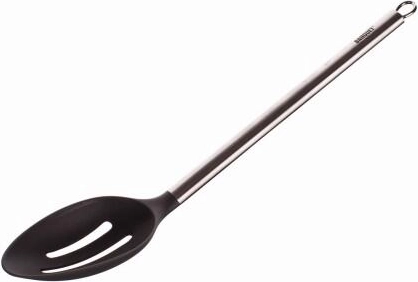 Cuillère de cuisine perforée 33 cm en nylon et acier inoxydable