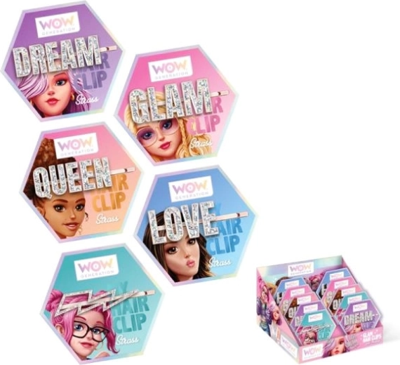 Barrette pour cheveux WoW Generation LOVE avec perles