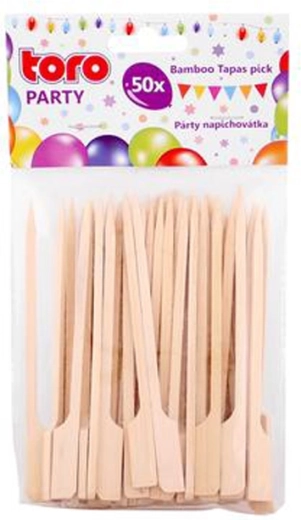 Cure-dents en bambou pour fête 12 cm TORO, 50 pcs