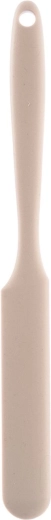 Spatule de cuisine avec partie de travail en silicone et poignée en métal 24,5 cm beige