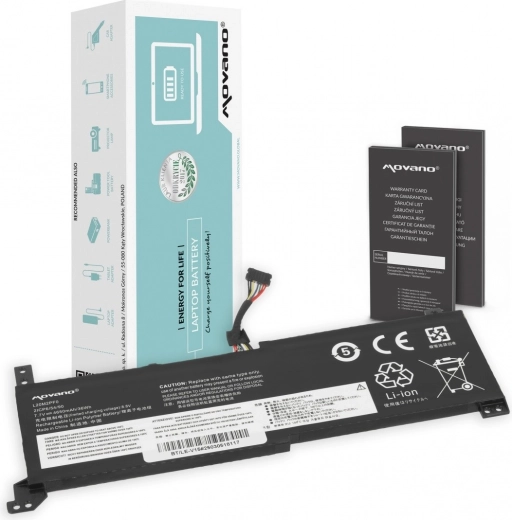 Batterie Movano pour Lenovo V14/V15/V17 G2 (L20M2PF0, L20C2PF0, L20L2PF0) 4650 mAh 36 Wh