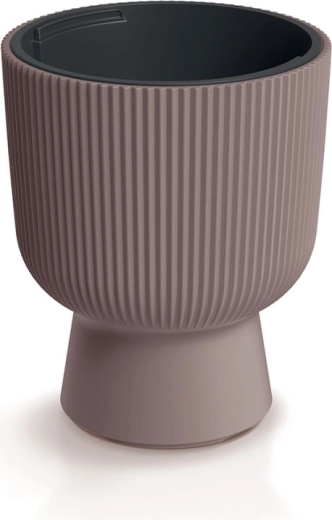 Cache-pot avec insert 39 cm marsala MILLY