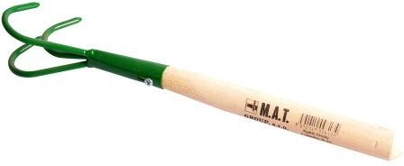 Aérateur de sol à 3 dents avec manche de 24 cm