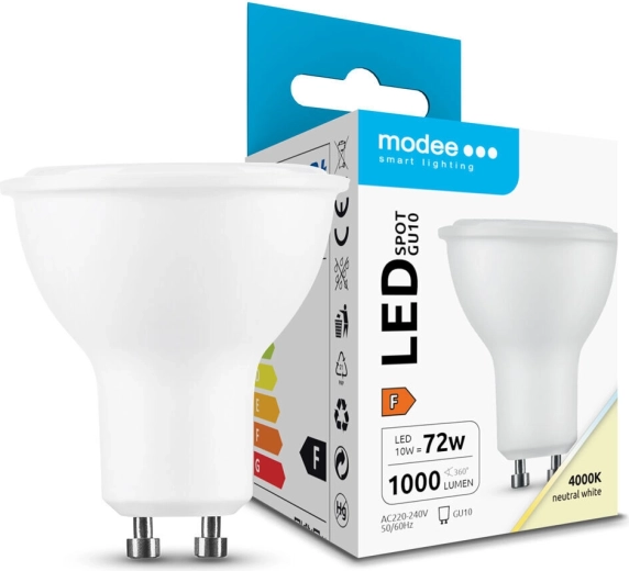 Modee ampoule LED spot GU10 10 W 1000 lm blanc neutre
