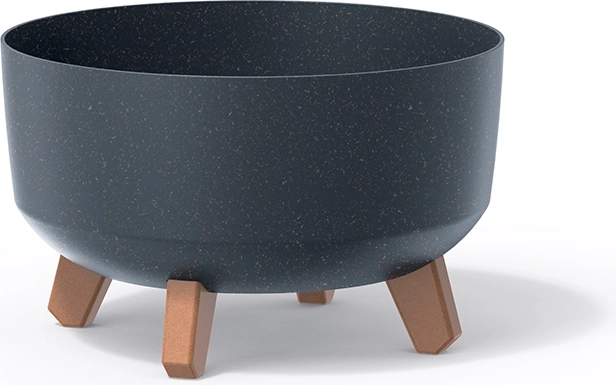 Pot Gracia Low Eco Wood 28,5 cm – anthracite