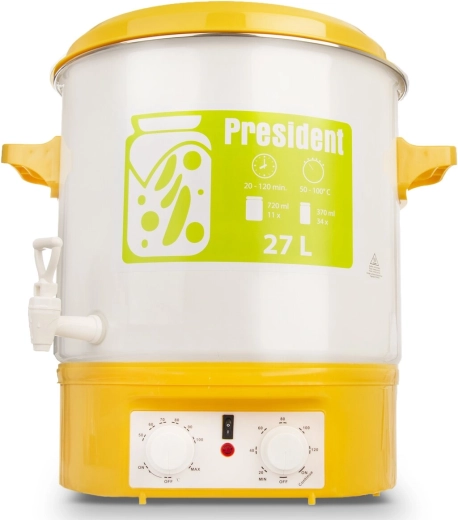 Marmite électrique de stérilisation President 27 l avec robinet