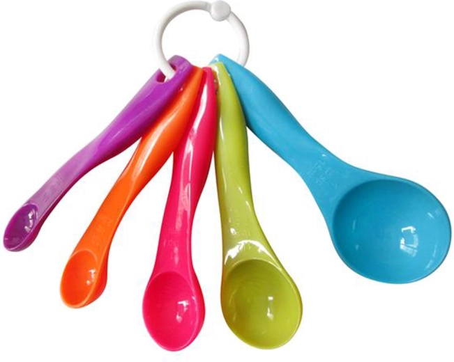 Set de cuillères doseuses en plastique TORO, 5 pcs