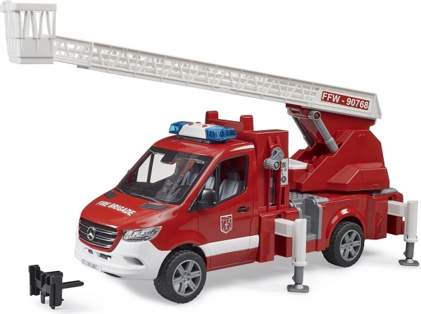 Camion de pompiers Mercedes-Benz Sprinter avec échelle pour enfants