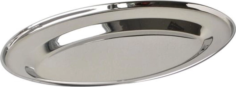 Plateau ovale en acier inoxydable 20 cm