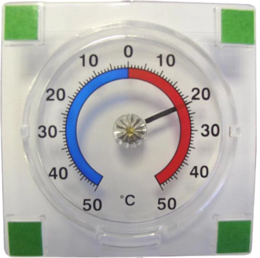 Thermomètre extérieur autocollant PROVENCE -50 à +50 °C, transparent
