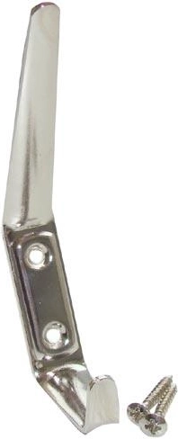 Grand porte-manteau mural 41 × 120 mm, nickel