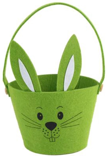 Panier de Pâques en feutre lapin 15 cm