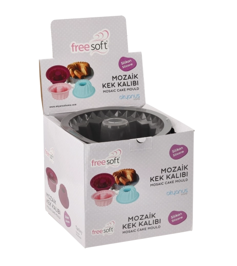 Moule à bundt cake en silicone 23 cm