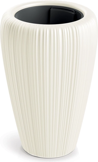 Pot de fleurs OROBO chocolat blanc 39,5 cm