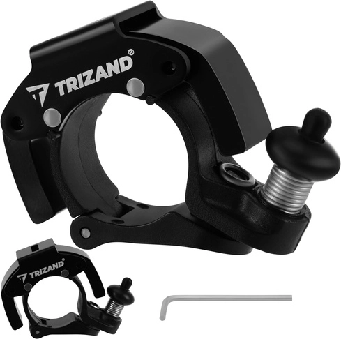 Sonnette de vélo mécanique TRIZAND, noire, 100 dB