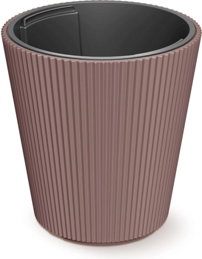 Cache-pot avec insert Milly 29,9 cm marsala