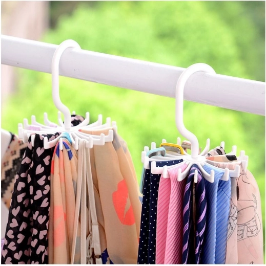 Support pour cravate / ceinture / foulard - blanc