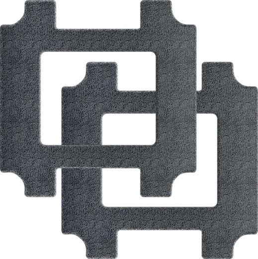 Chiffons MOVA en lot de 2 pièces (gris clair)
